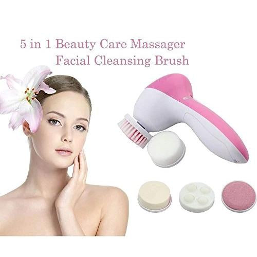 5-in-1 Smoothing Body Facial Massager (Pink)