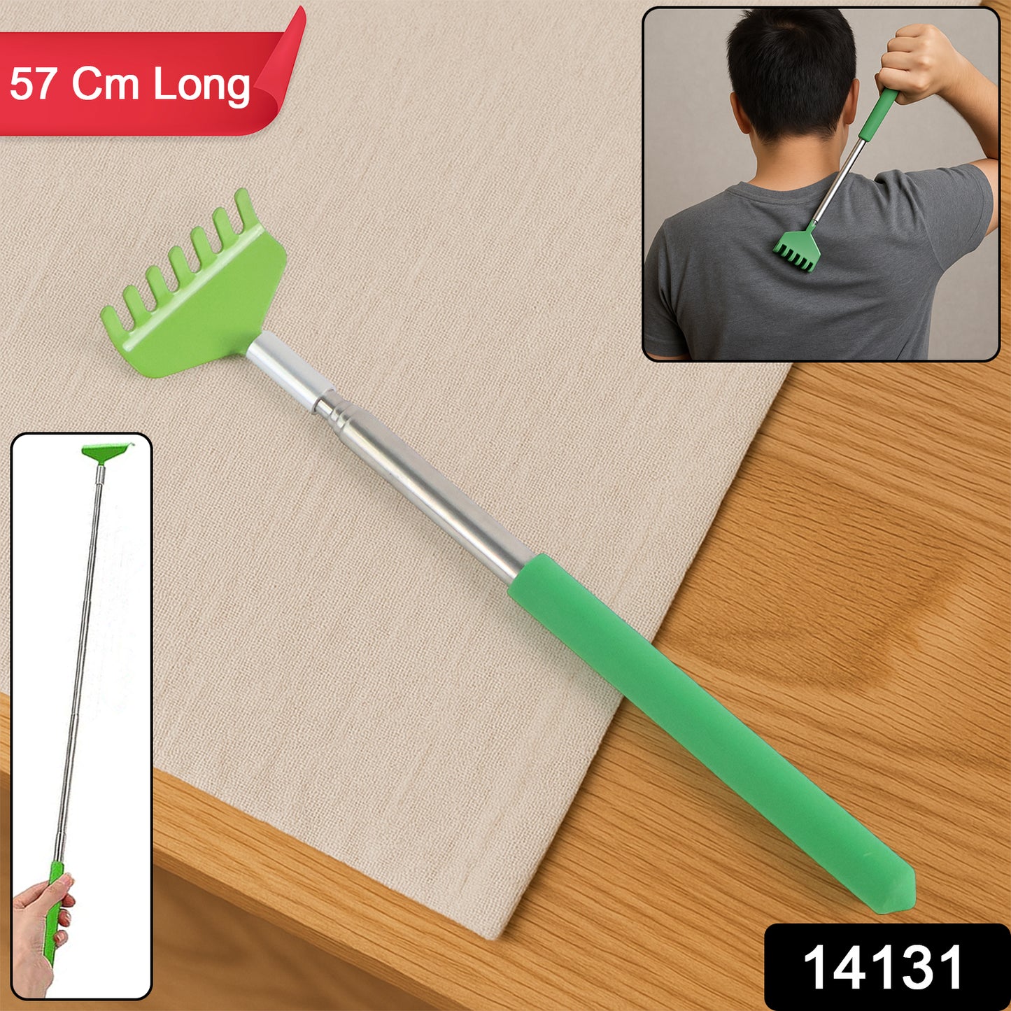 Khujli Stick 57 Cm Long Telescopic Back Scratcher (1 Pc)
