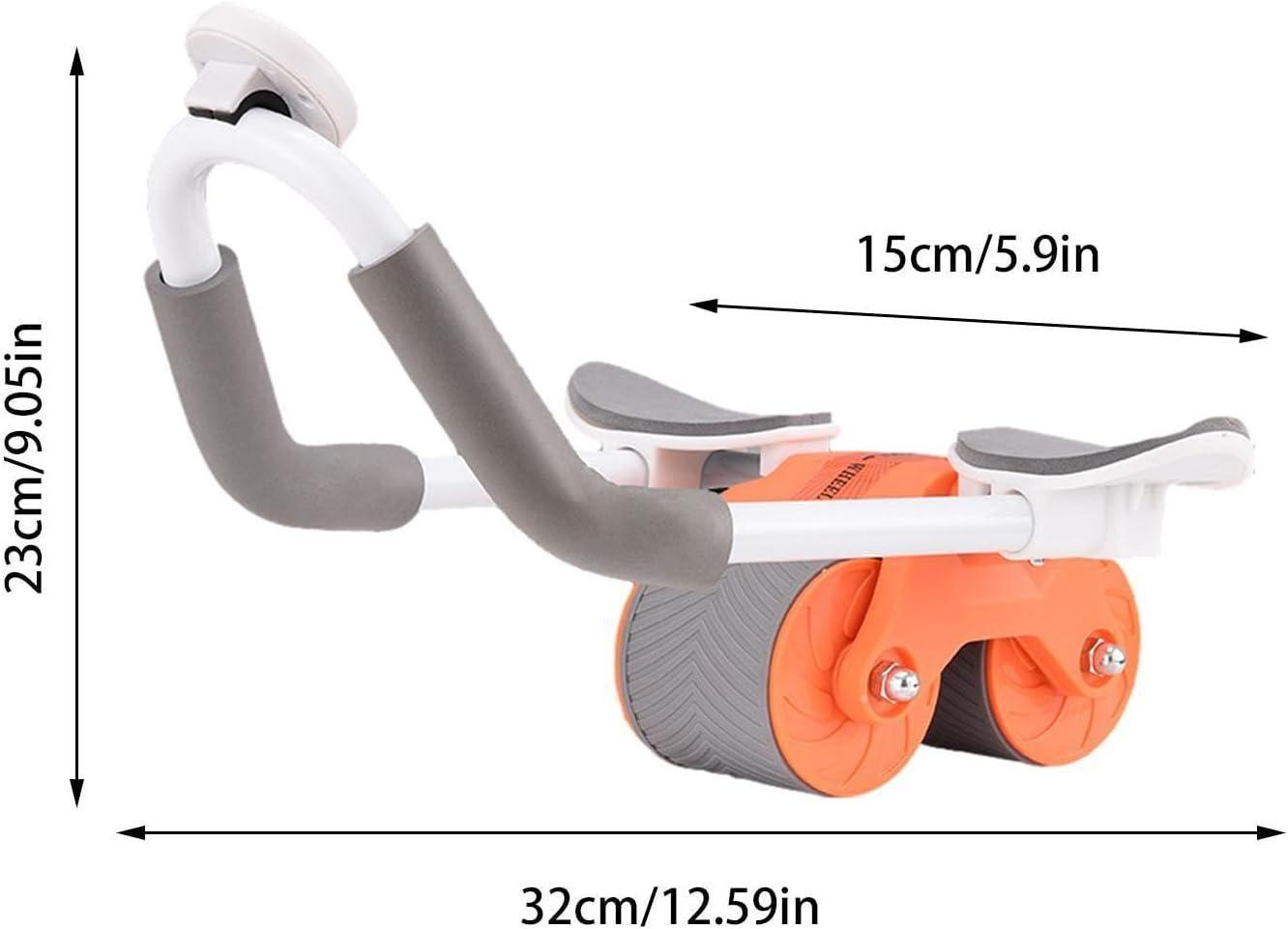 Abdominal Exercise Roller – Automatic Rebound Workout Wheel with Built-In Timer