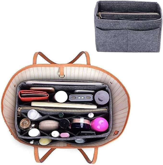 Handbag Organizer for Women – Sturdy Felt Fabric, Multi-Pocket Design