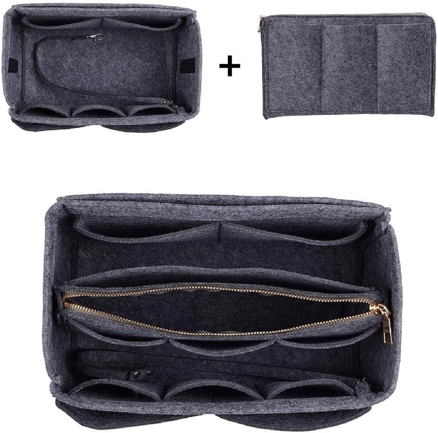 Handbag Organizer for Women – Sturdy Felt Fabric, Multi-Pocket Design