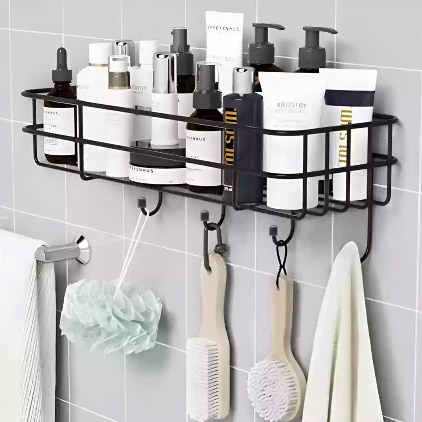 3 In 1 Shower Shelf Rack For Storing And Holding Various Household Stuffs And Items Etc.