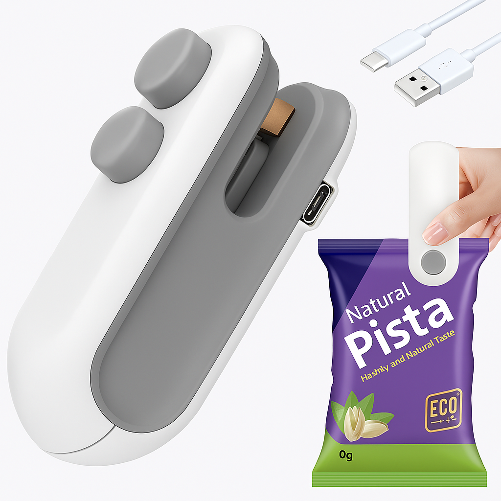 Portable Mini Sealing Machine Handheld Packet Sealer for Food, Snacks, Chips, Fresh Storage, Plastic Bag Sealing Machine, Multicolor