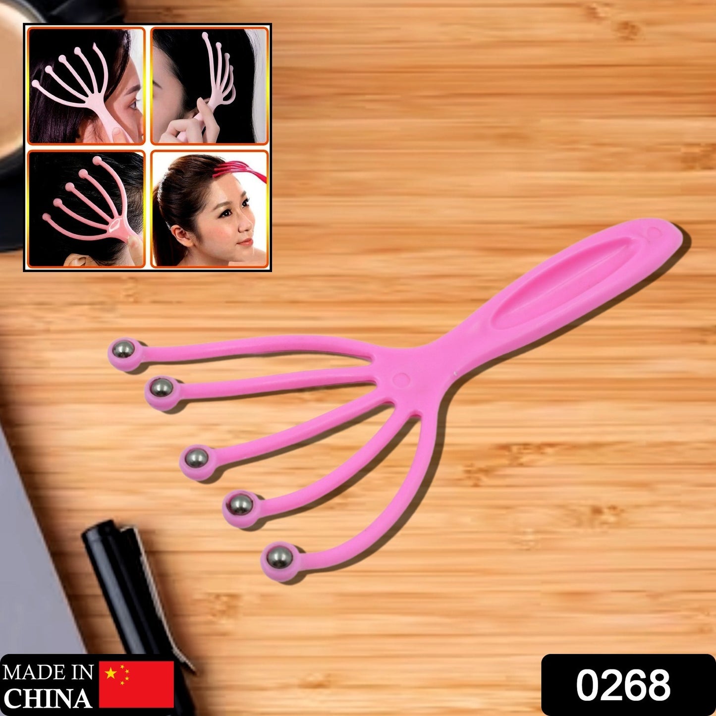 Scalp Massager Handheld Portable Head Massager Deep Relax And Pressure Relief In Office Household And Tour Fathers Day And Mothers Day Gifts For Home Relaxation (1 Pc )