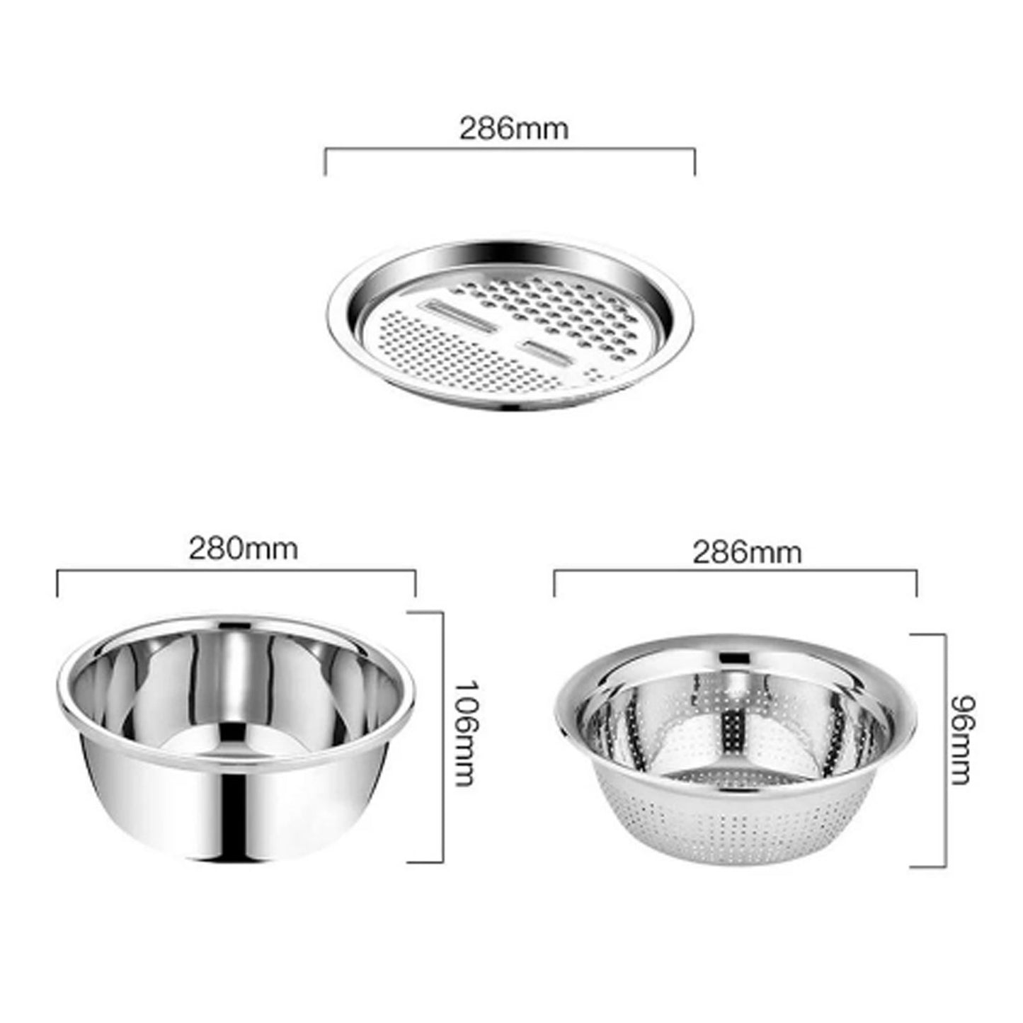 3 In 1 Kitchen Multipurpose Julienne Grater Salad Maker