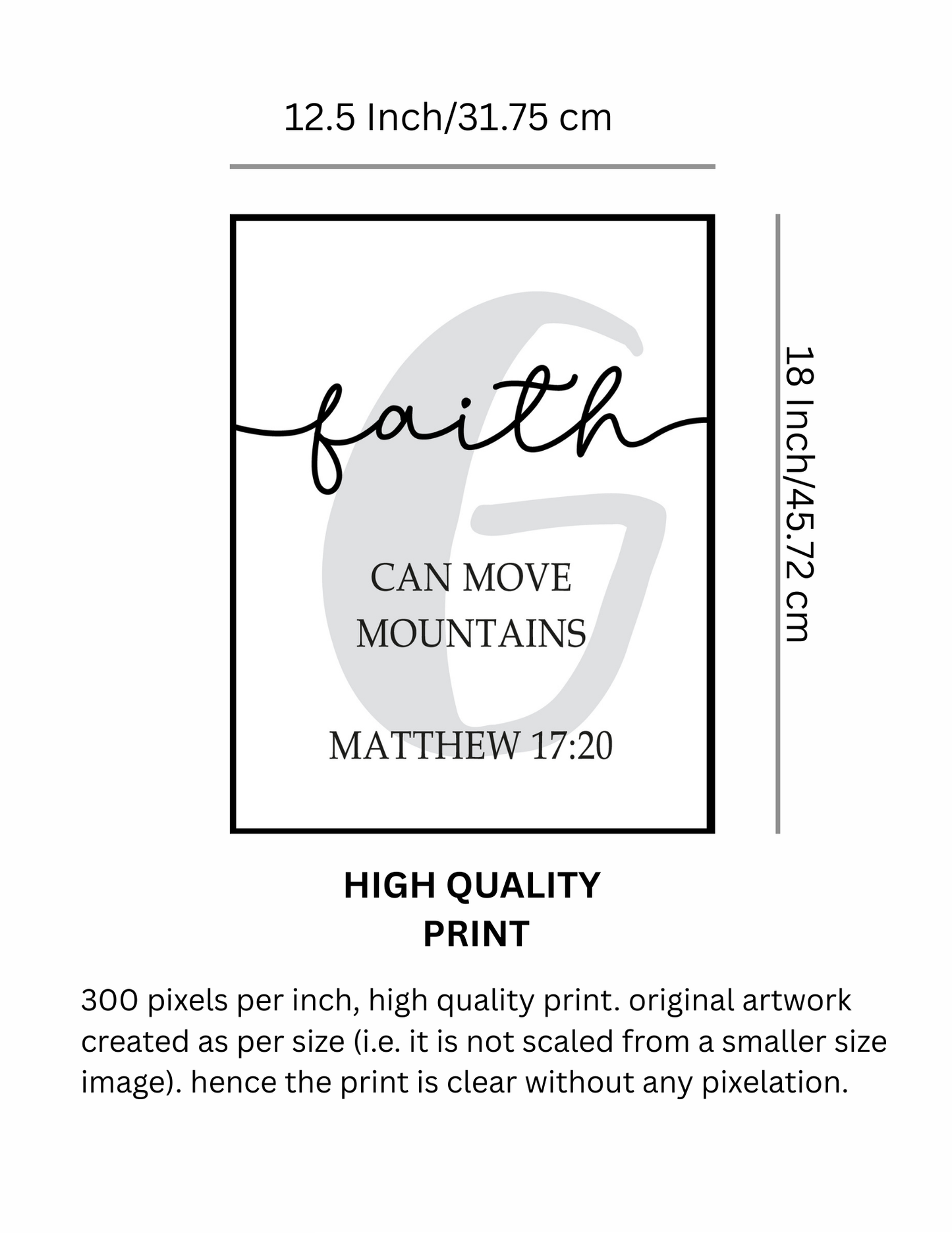 Bible Verse Wall Frame – Jesus Quotes Sticker Poster – Christian Home Décor (A3 & A4 Sizes, Pack of 3)