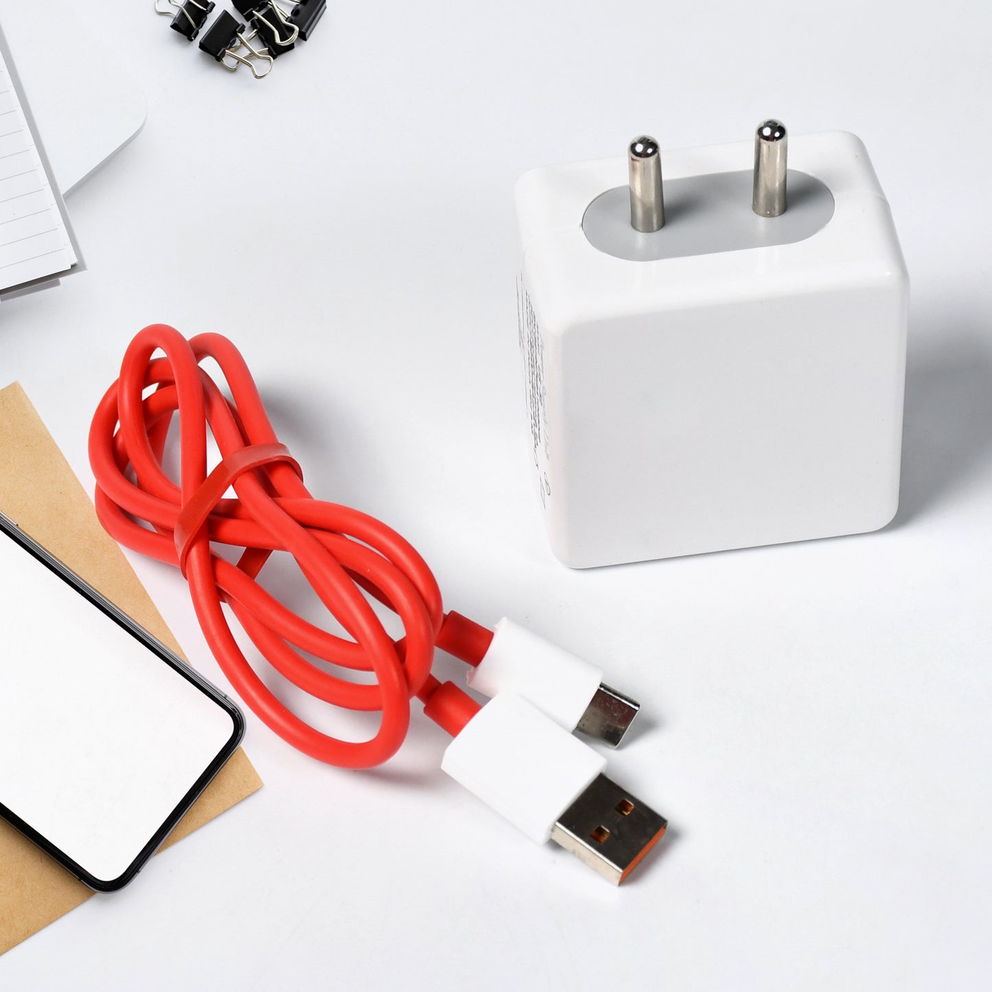 Super Fast Charger With Cable For All Iphone Android Smart Phones Tablets.