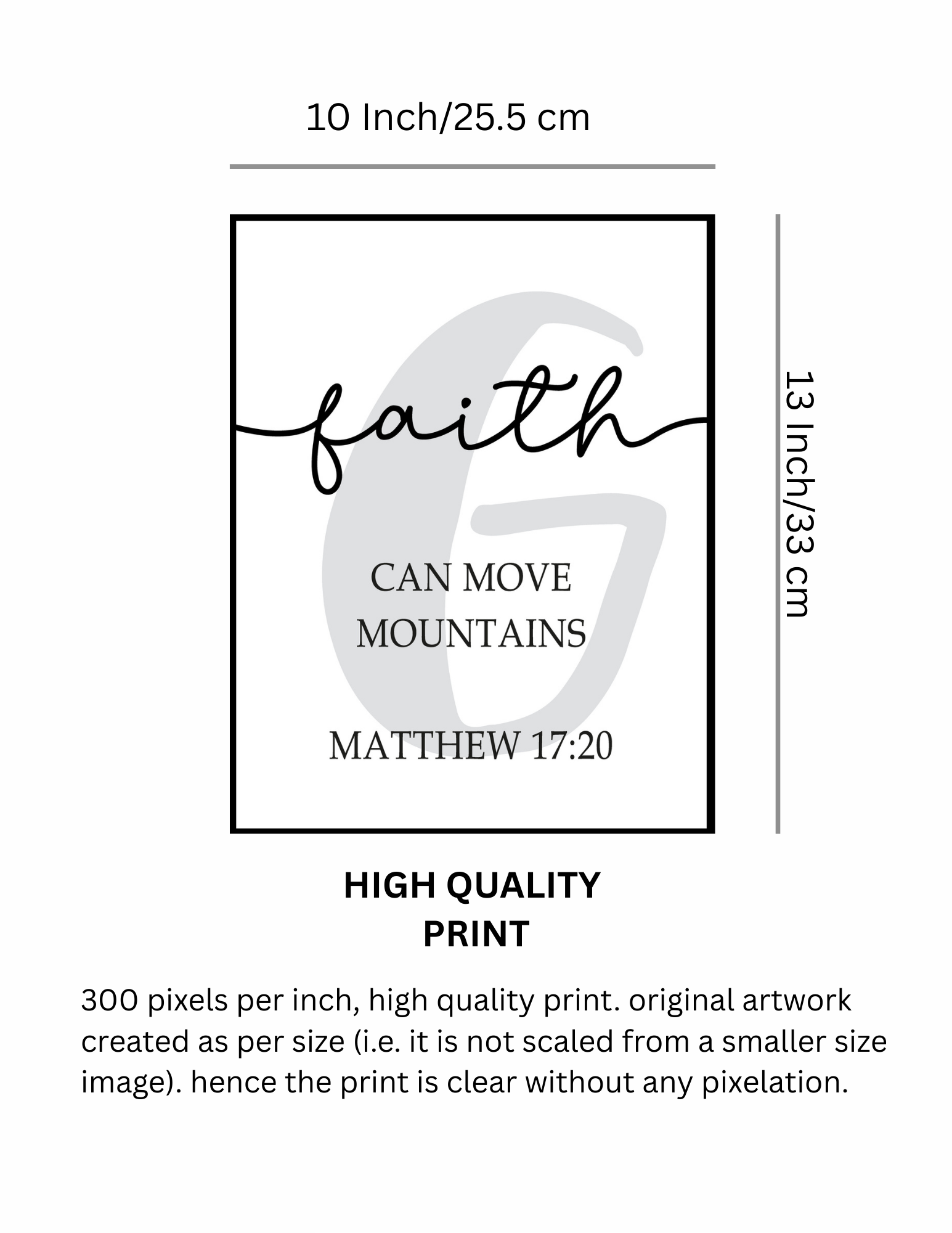 Bible Verse Wall Frame – Jesus Quotes Sticker Poster – Christian Home Décor (A3 & A4 Sizes, Pack of 3)