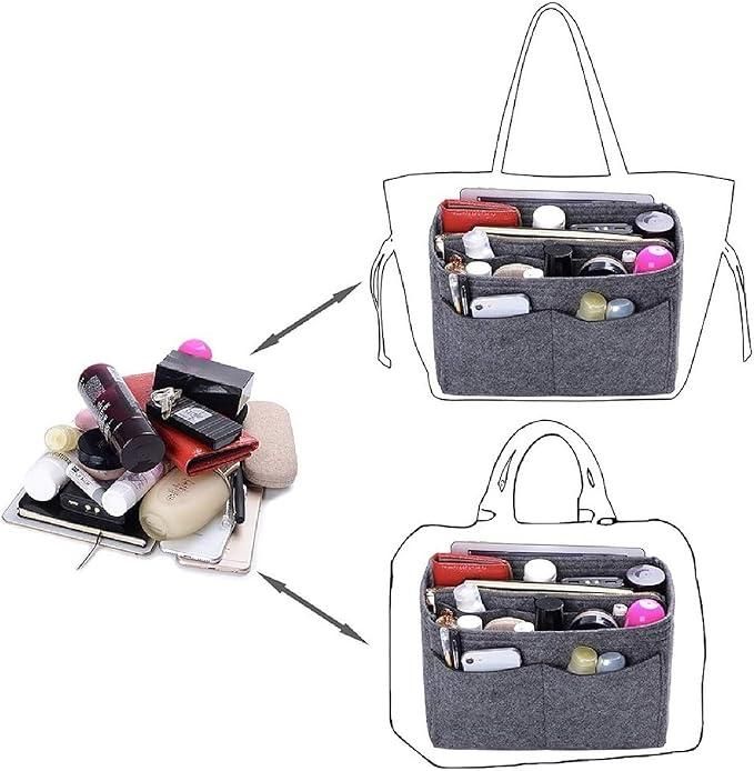 Handbag Organizer for Women – Sturdy Felt Fabric, Multi-Pocket Design