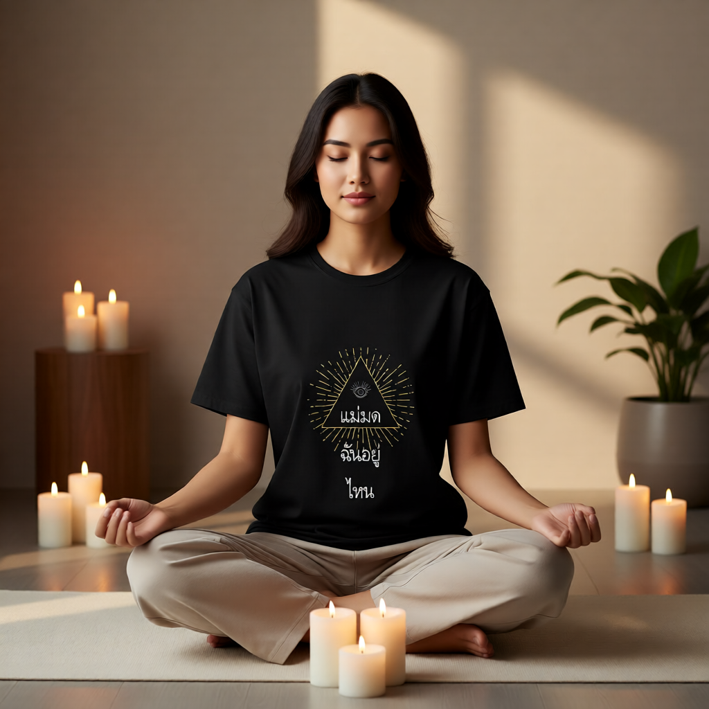 All Seeing Eye Pyramid Black T-Shirt – Mystic Aesthetic Streetwear Tee