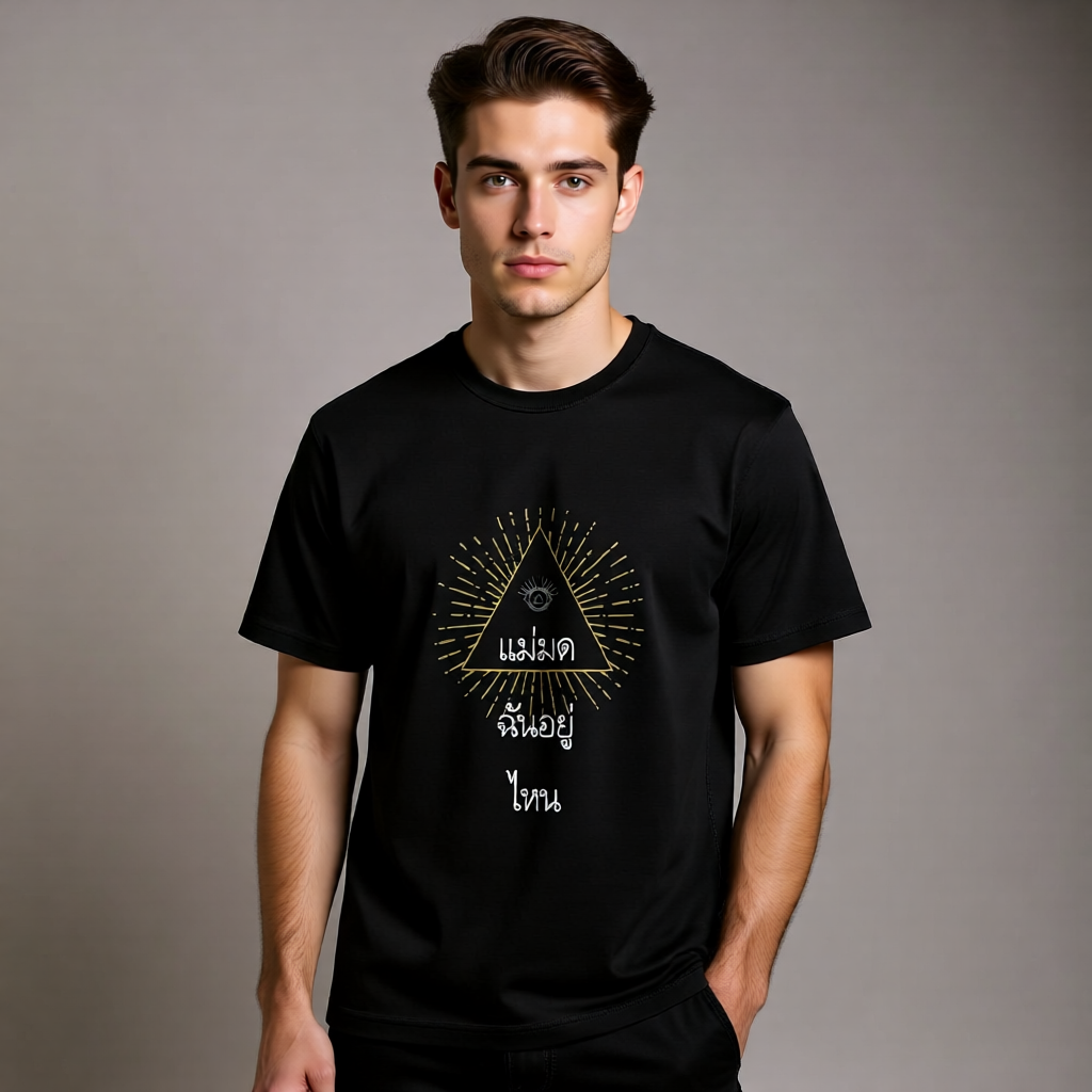 All Seeing Eye Pyramid Black T-Shirt – Mystic Aesthetic Streetwear Tee