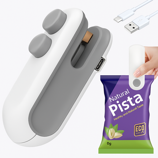 Portable Mini Sealing Machine Handheld Packet Sealer for Food, Snacks, Chips, Fresh Storage, Plastic Bag Sealing Machine, Multicolor