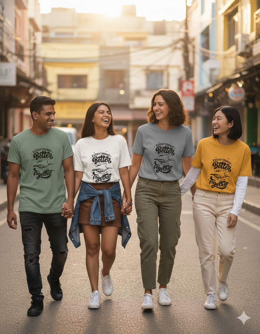 "Better Together" Motivational Graphic T-Shirt | Premium Unisex Tee - Multiple Colors Available