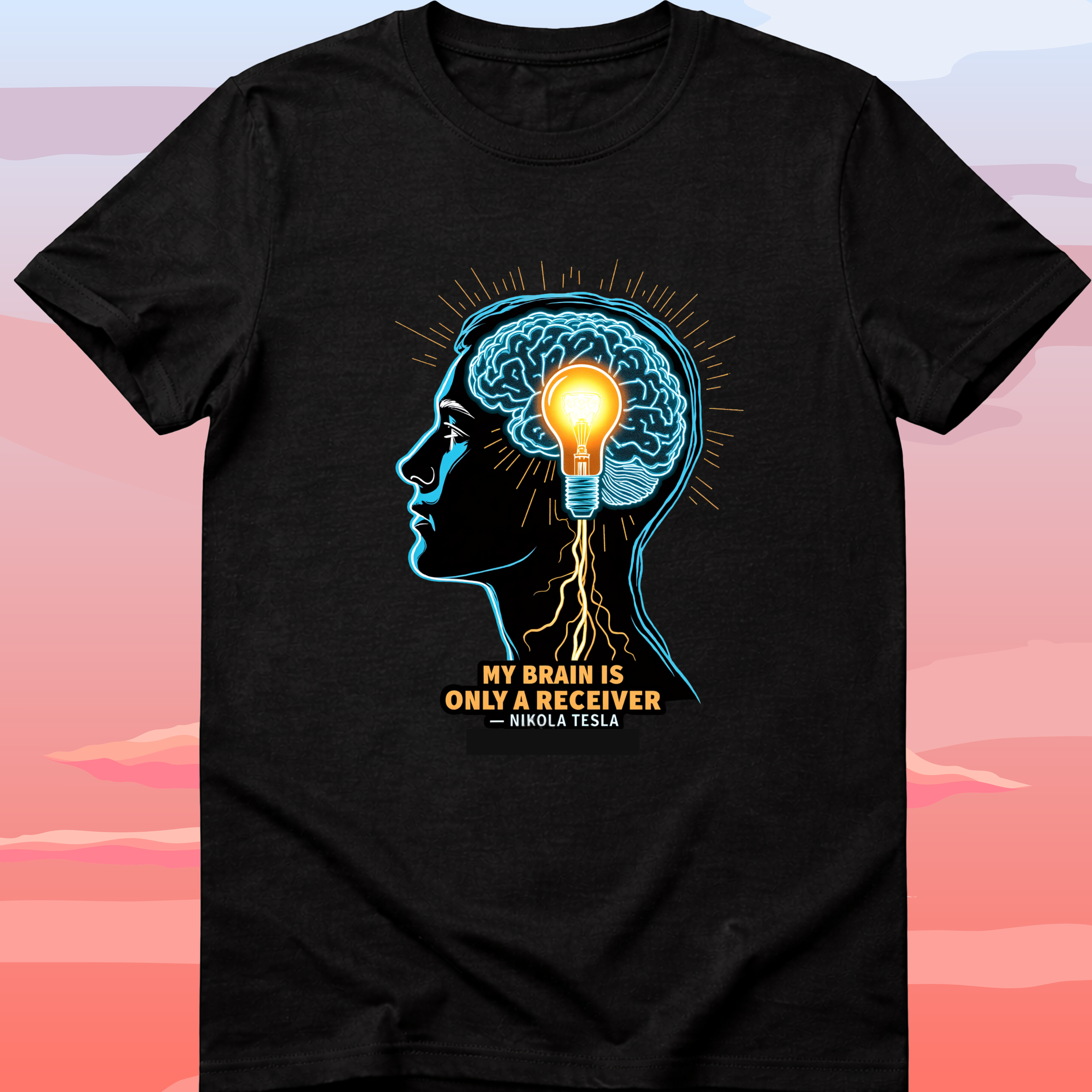 The Receiver: Tesla Electric Visionary Premium Crew Neck Tee